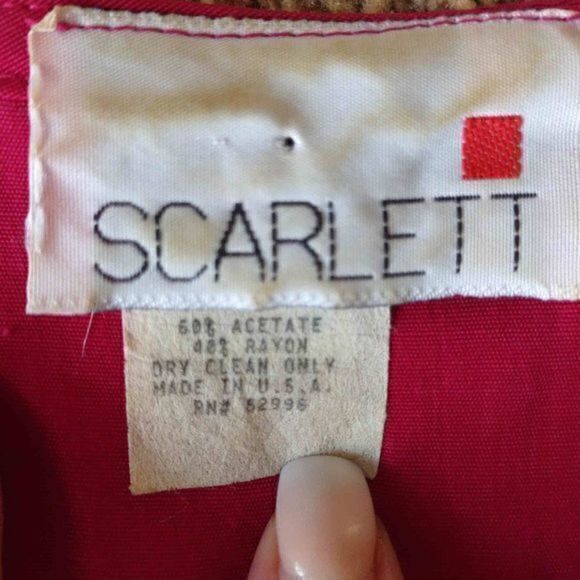 Vintage 1990s Scarlett Button Up Fusia Maxi with Silver Detail - See Measurement - Picture 12 of 16